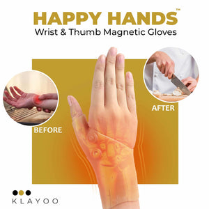 Happy Hands™ - Wrist & Thumb Magnetic Gloves